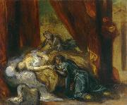 Eugene Delacroix The Death of Desdemona oil painting